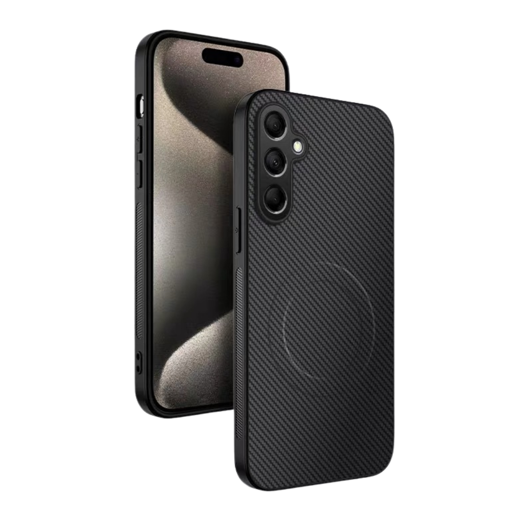 Samsung Galaxy S26 Carbon Fiber Texture Magsafe Case Black