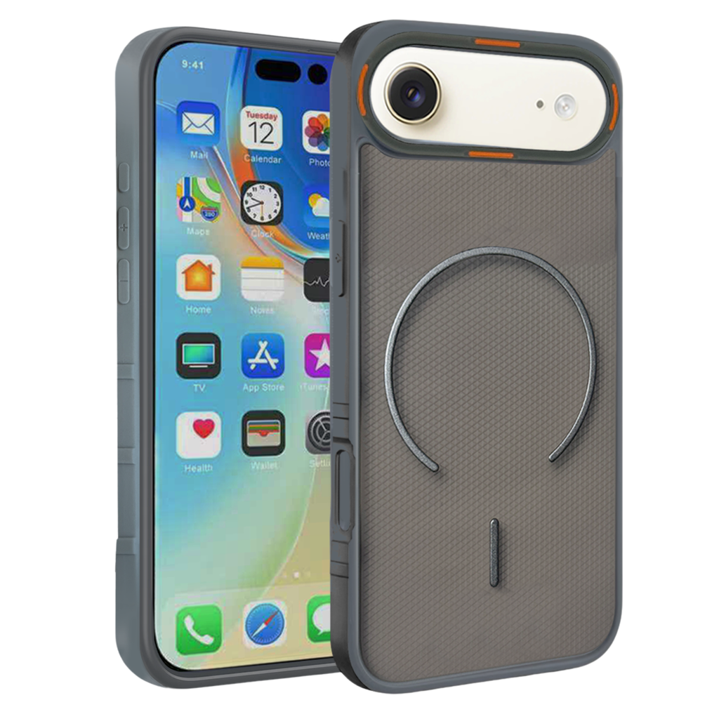 iPhone 17 series Protective Matte Magsafe Shield case - Grey