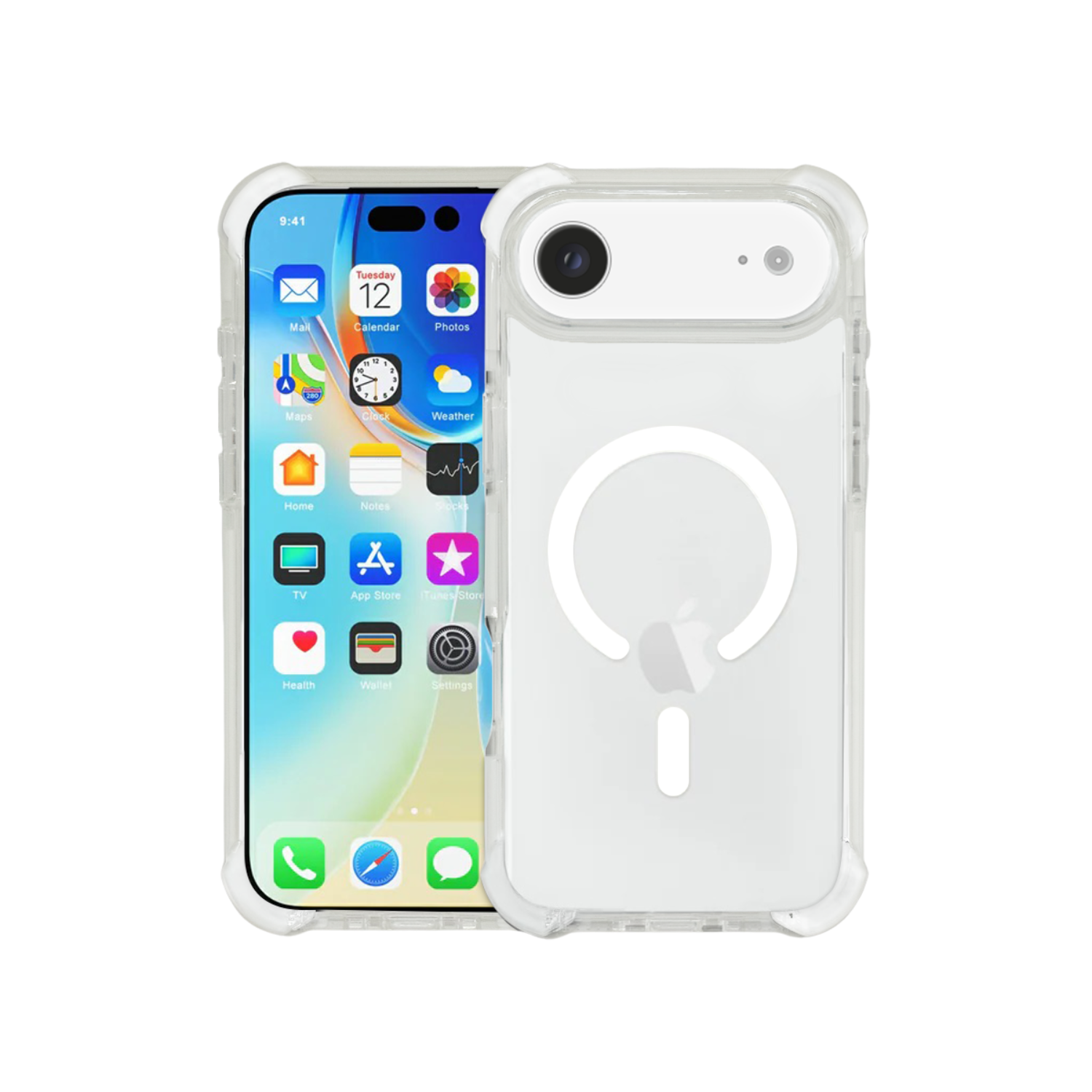 Nebula Clear Back Tough MagSafe Case for iPhone 17 series - White