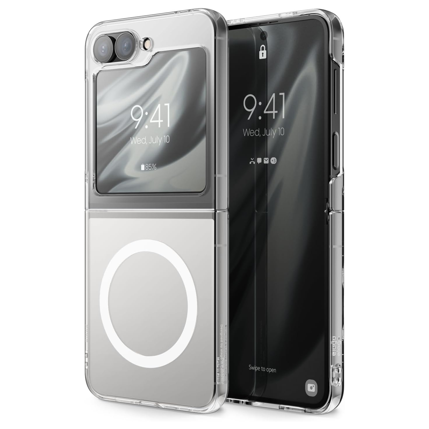 Samsung Galaxy Z Flip 6/7FE Magnetic Back Cover Case Clear