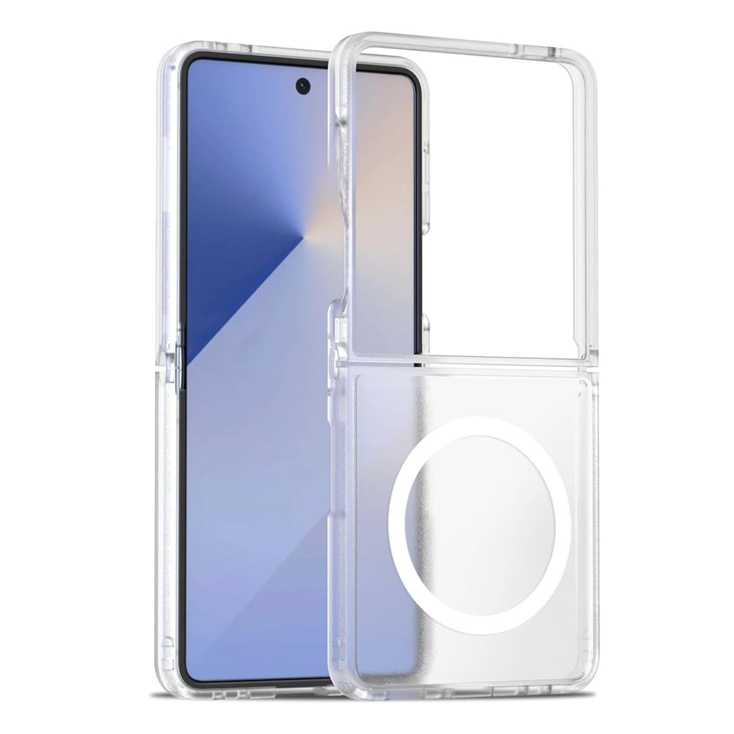 Samsung Galaxy Z Flip 7 Magnetic Back Cover Case Clear