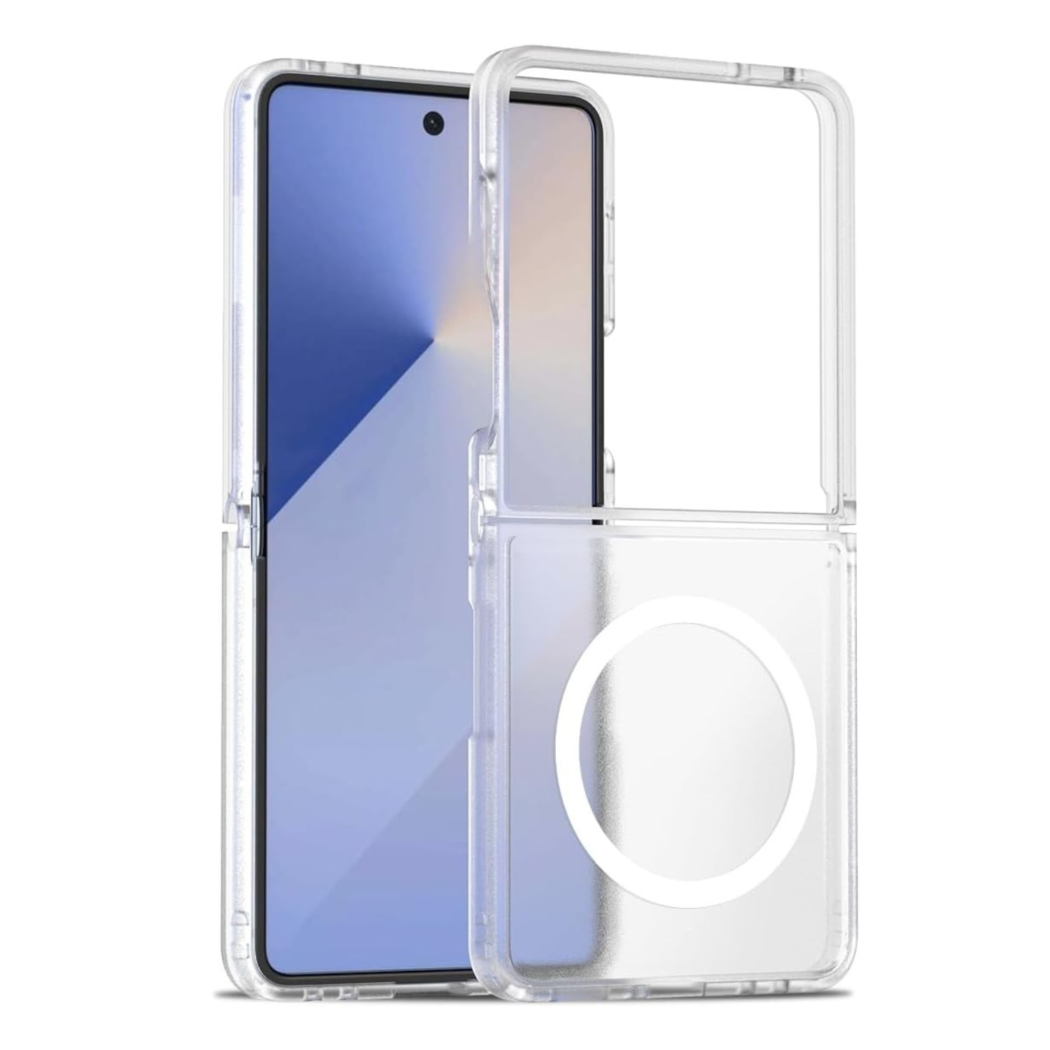 Samsung Galaxy Z Flip 7 Magnetic Back Cover Case Clear