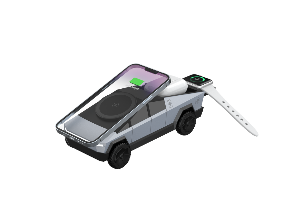 CyberDock 3-in-1 Fast Wireless Charging Station for Phone, Apple Watch & AirPods