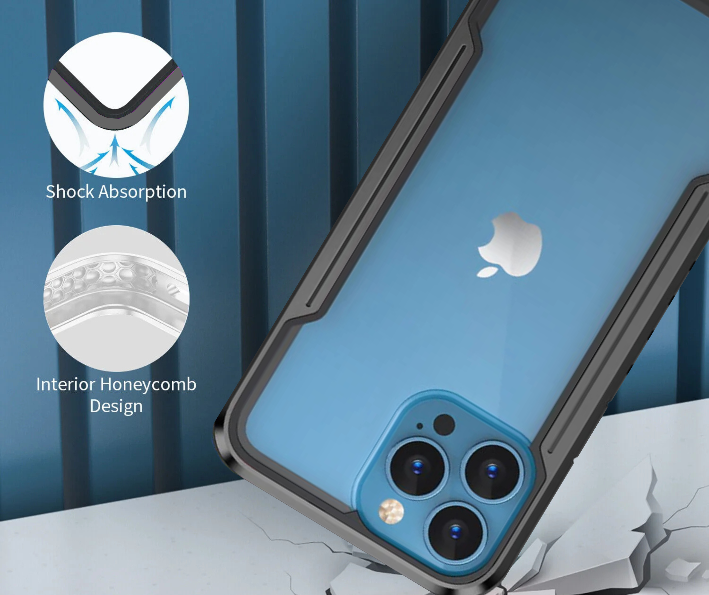 Nebula Military Shield & Clear Protective Phone Cases for iPhone