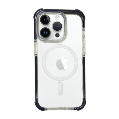 Nebula Clear Back Tough Case with MagSafe for iPhone – Black