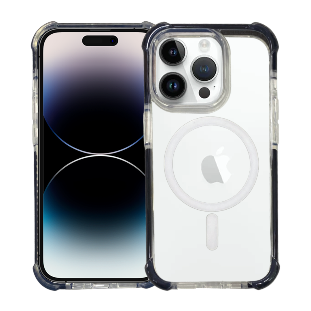 Nebula Clear Back Tough Case with Magsafe Black - iPhone Cases