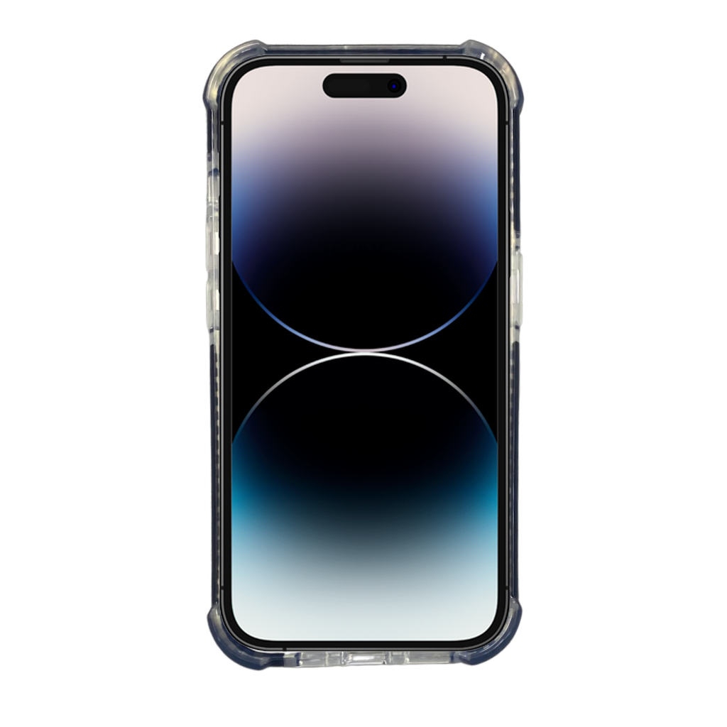 Nebula Clear Back Tough Case with MagSafe for iPhone – Black