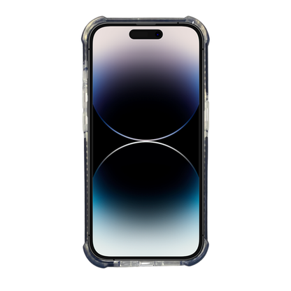 Nebula Clear Back Tough Case with MagSafe for iPhone – Black