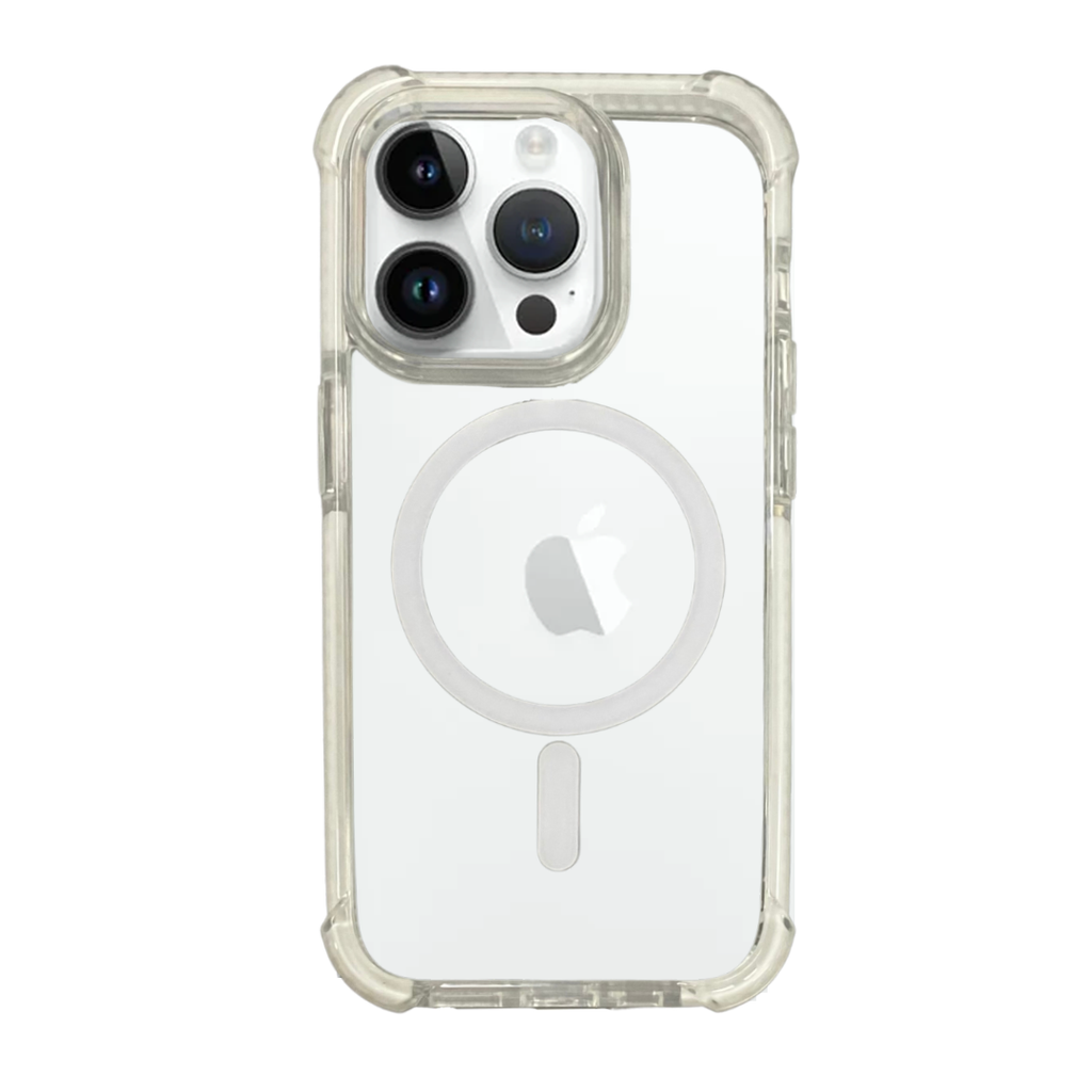Nebula Clear Back Tough Case with MagSafe for iPhone – White