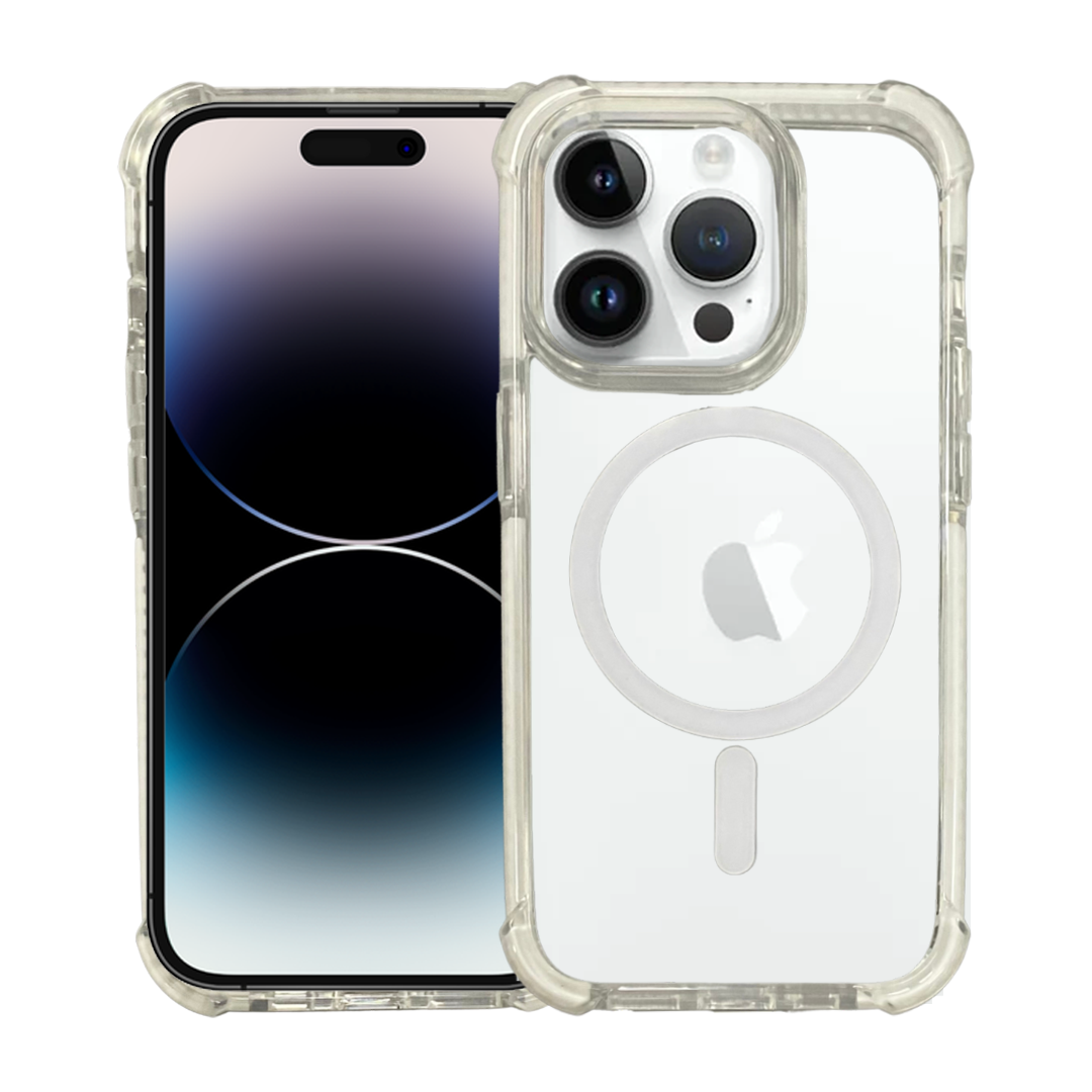 Nebula Clear Back Tough Case with MagSafe for iPhone – White