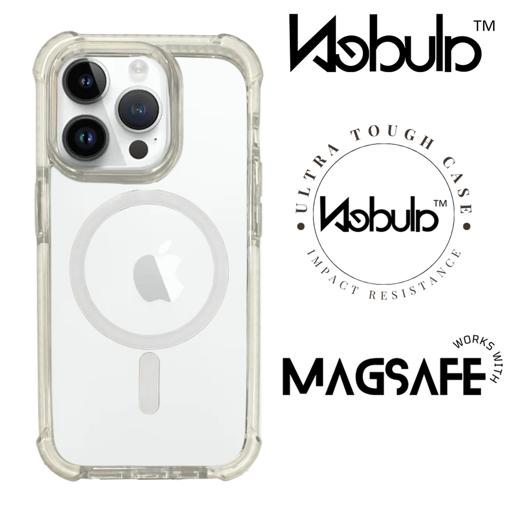 Nebula Clear Back Tough Case with MagSafe for iPhone – White