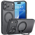 360 Degree Rotatable Ring Kickstand Case Black - iPhone 17Pro / 17ProMax