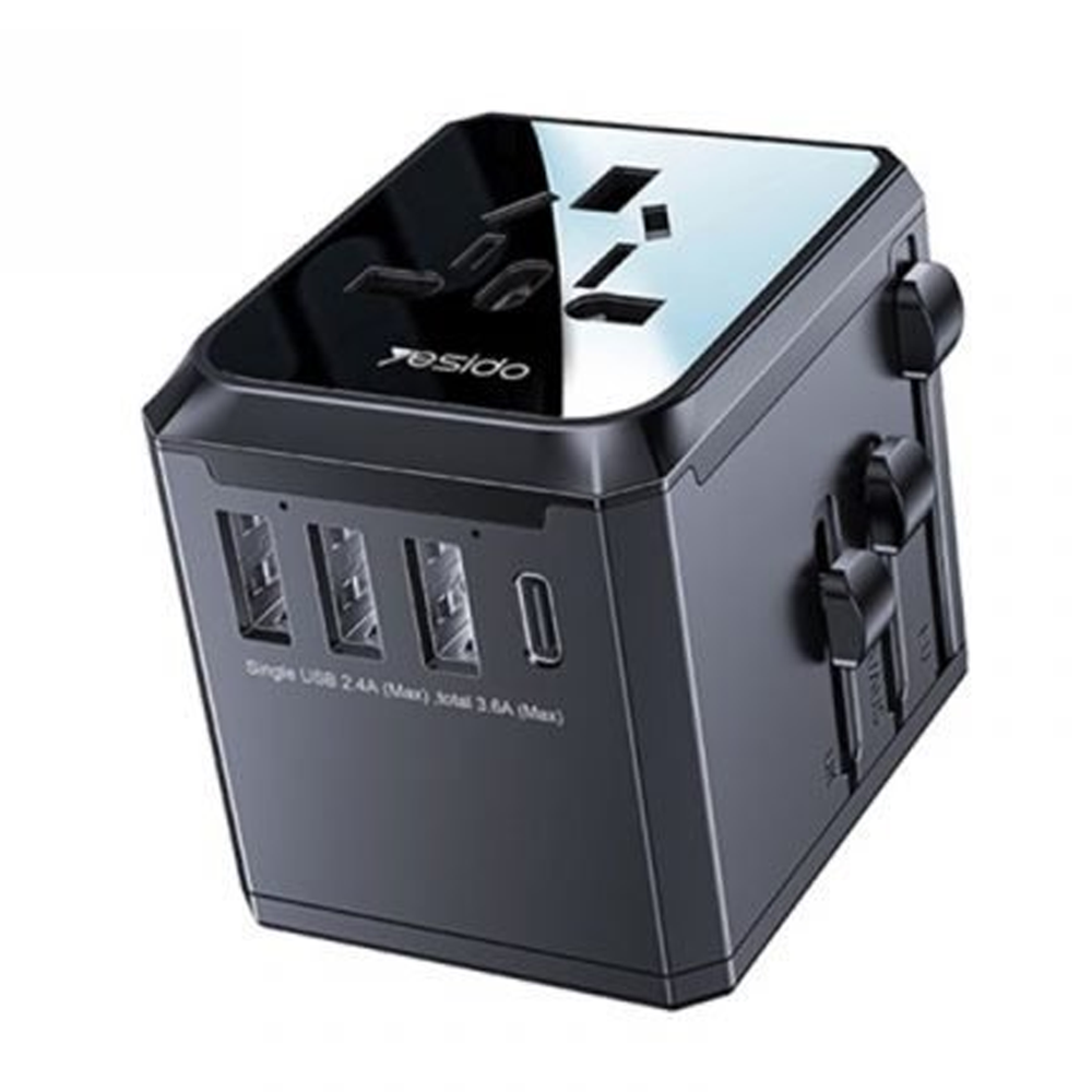 Yesido Universal Travel Adapter for UK/EU/US/AUS