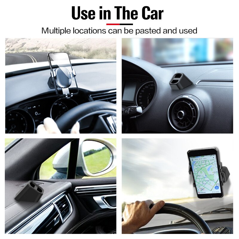 HIGH FLYING For Hyundai Tucson 2022-2025 Car Accessories Center Console Air Vent Mount Cell Phone Holder Universal Compatible With Most Smartphones Carbon Fiber Grain A Set (Only Fit LHD