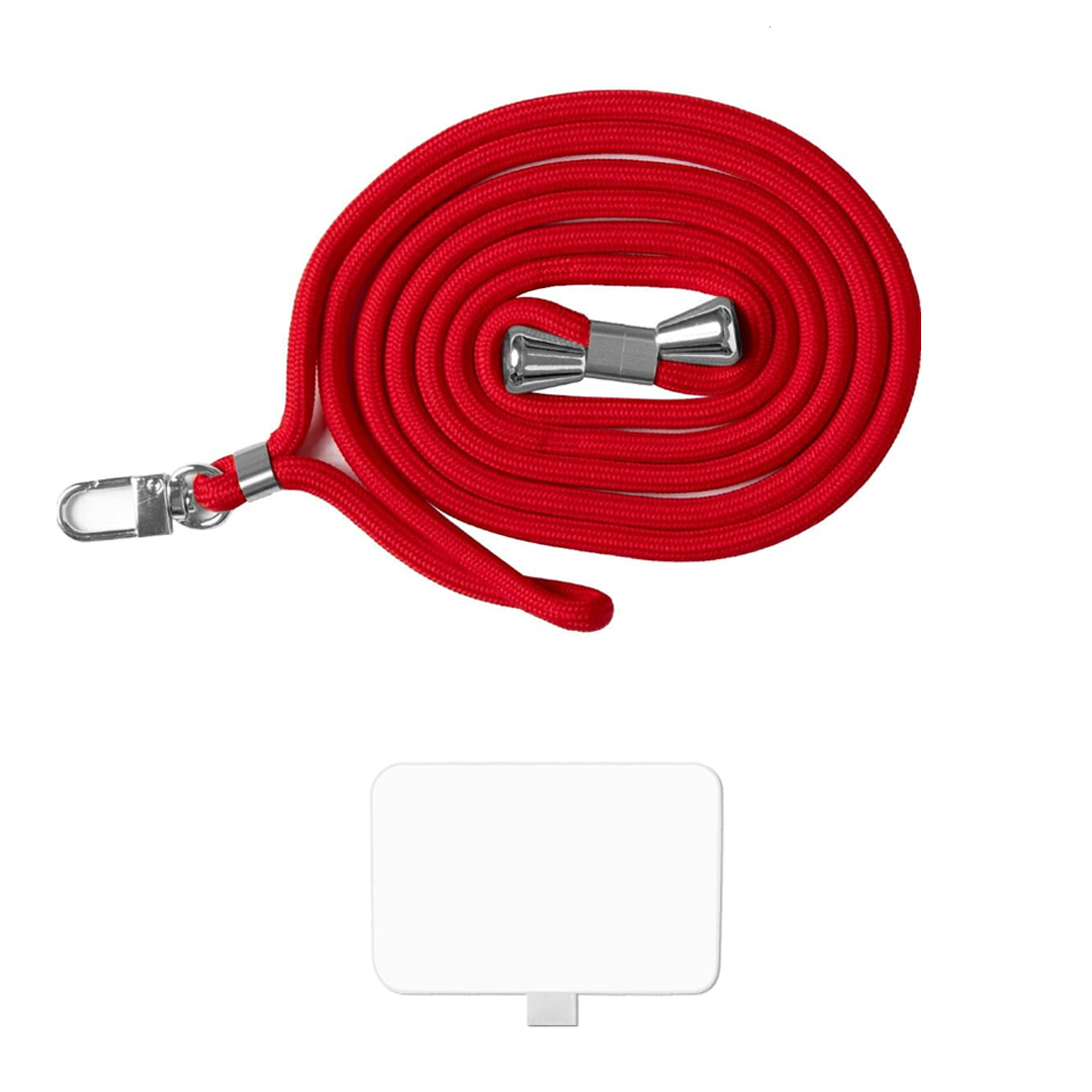 Universal Phone Lanyard with Pad - Red