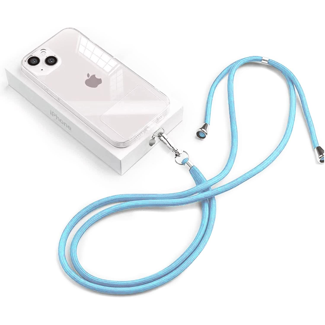 Universal Phone Lanyard with Pad - Sky Blue