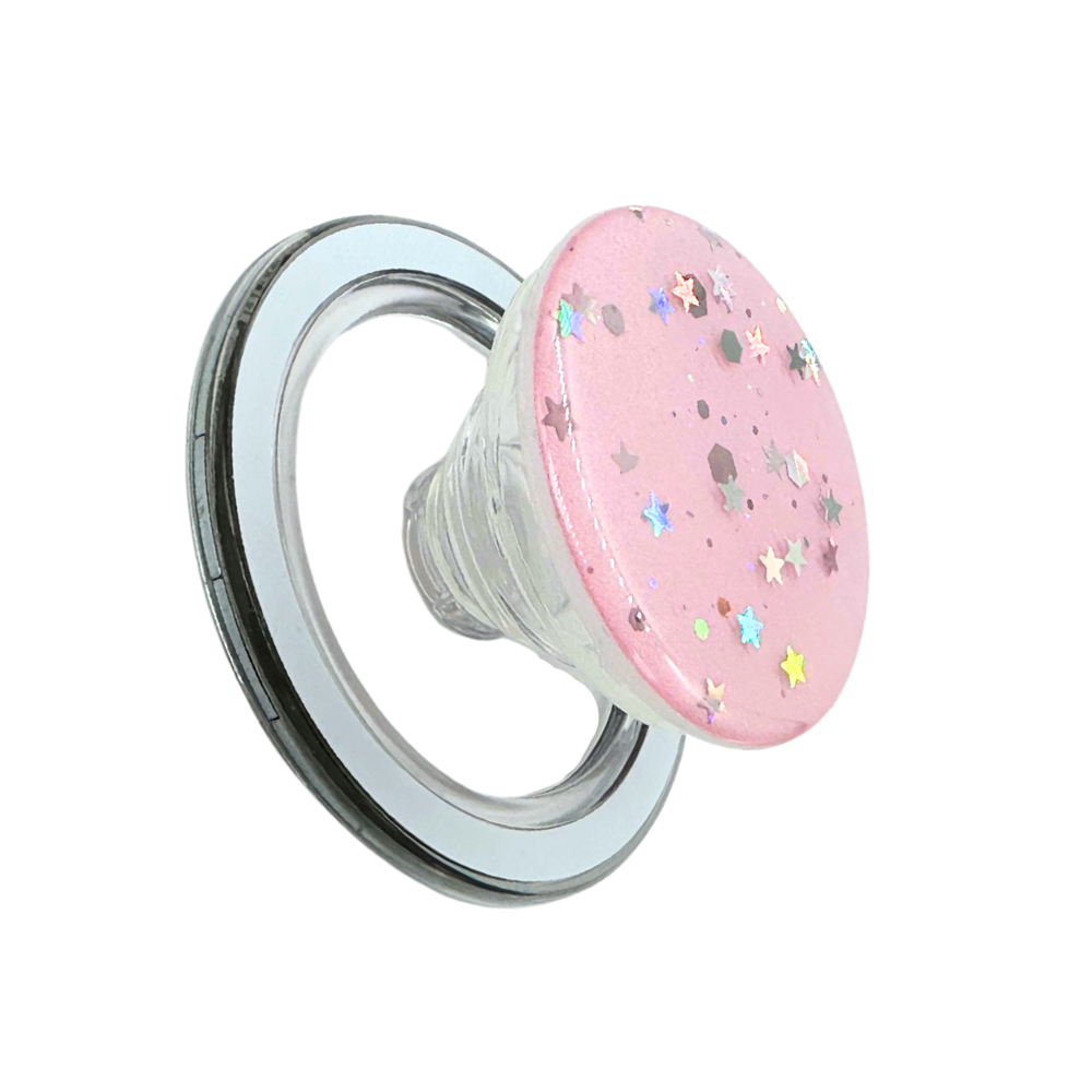 GripPro Magnetic Phone Ring Confetti Hot Pink
