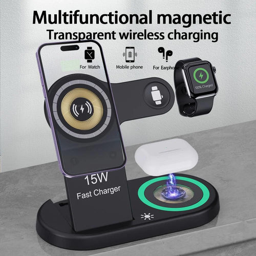 H50 (4-in-1) Fast Charge (15W) Wireless Charger Black