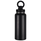 Stainless Steel Gym & Sports Water Bottle with Rotating Phone Holder – 532ml