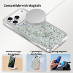 Nebula iPhone 17 Pro Max Magic Glitter Case White Silver