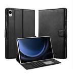 Samsung Galaxy Tab S7+ 12.4-inch Hanman Flip Leather Wallet Case - Black