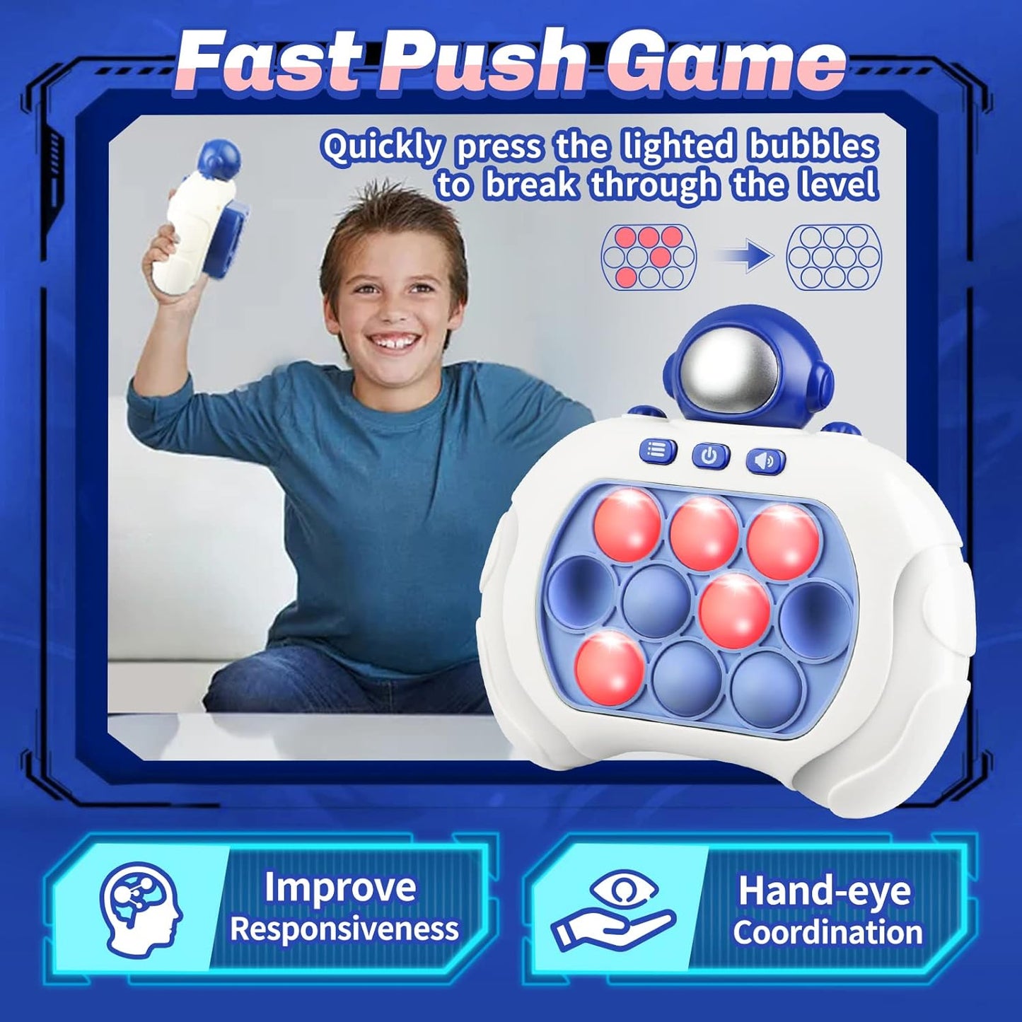 🎮 Limited Stock! Fun Bear Push Bubble Game Console