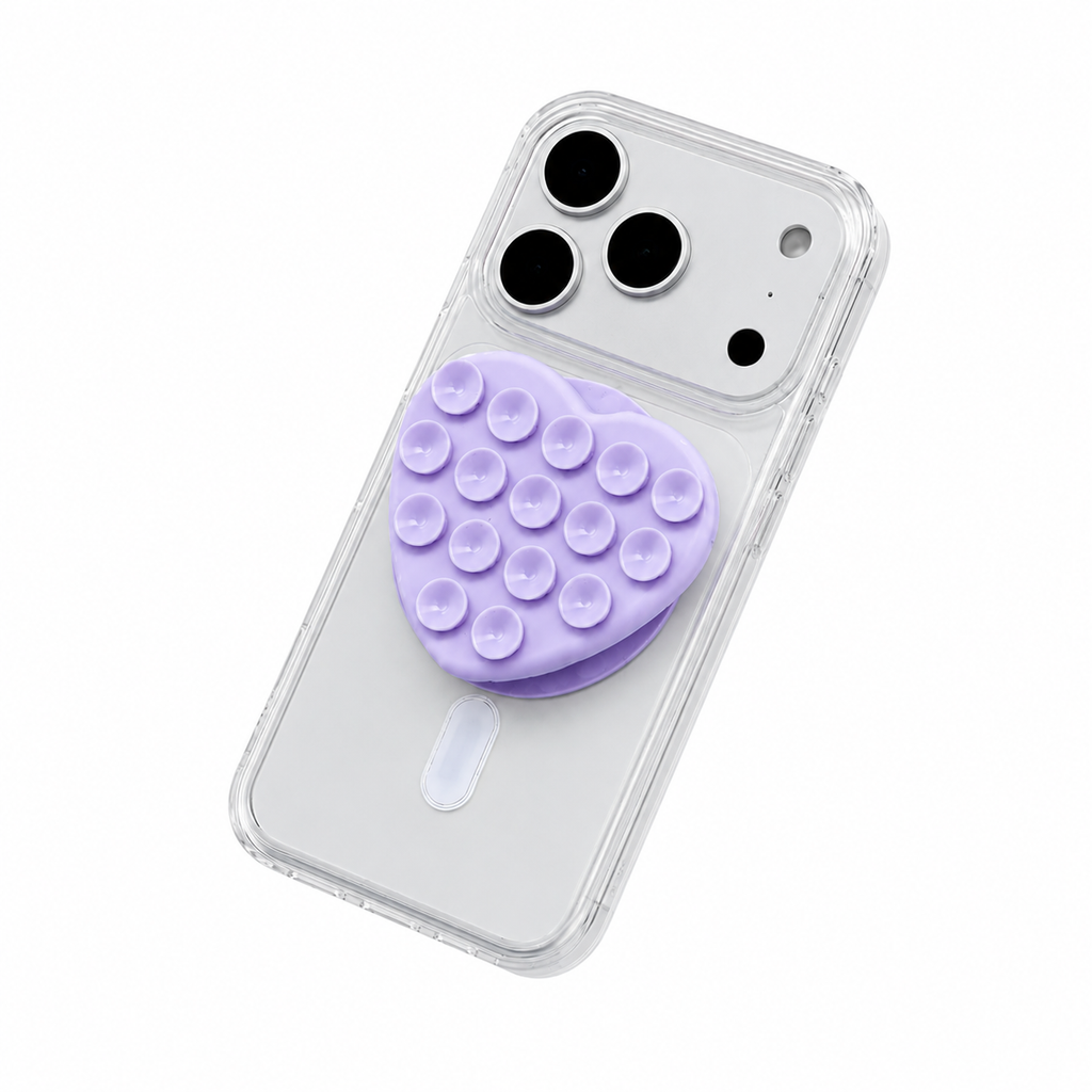 PopGrip MagSafe Suction Heart - Purple