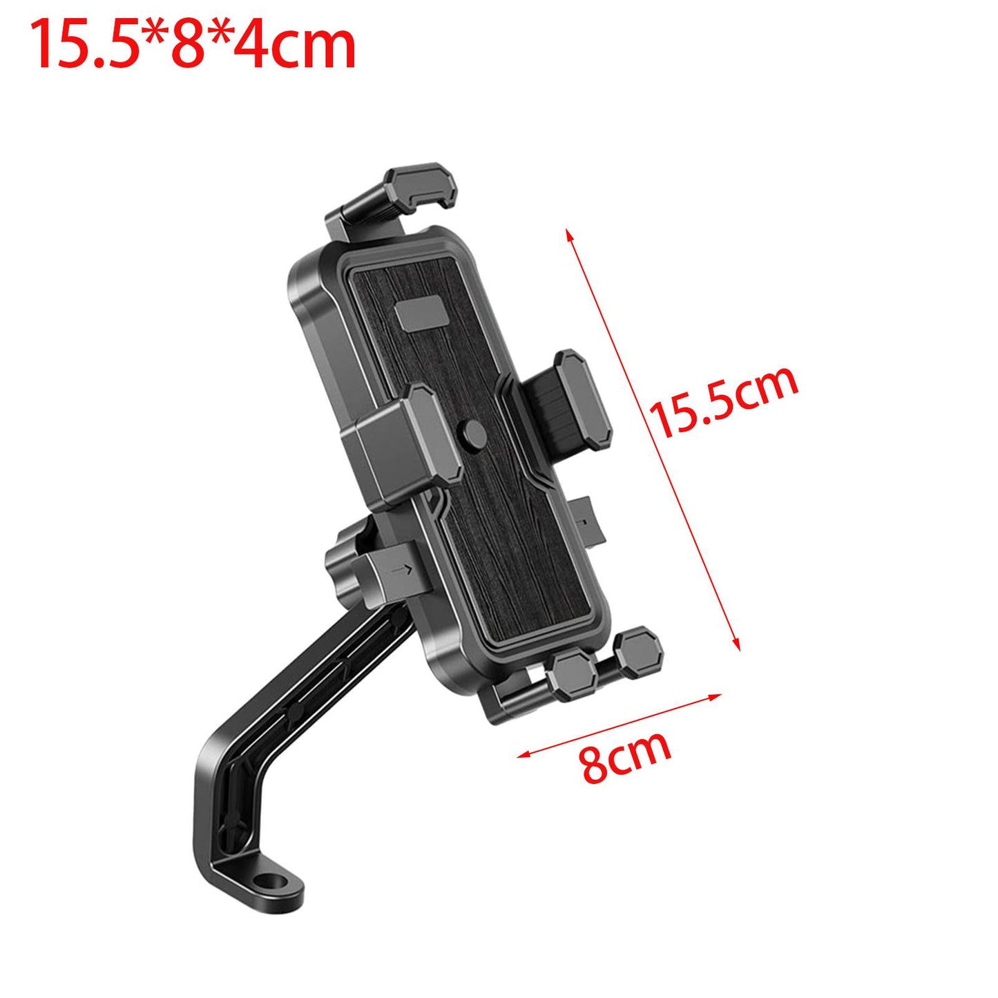 Universal fixed handlebar motorcycle phone holder