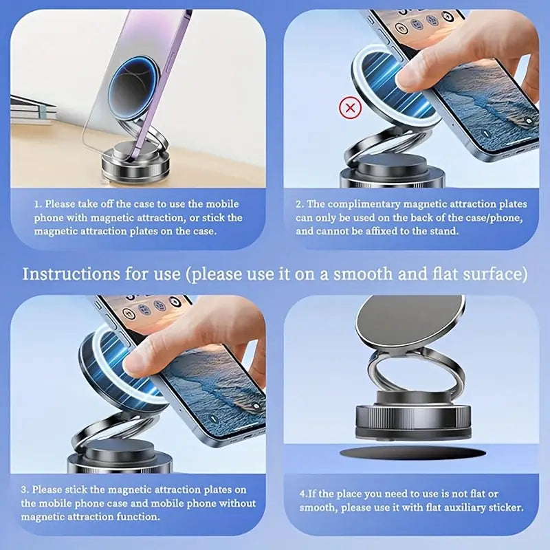 Magnetic Vacuum Suction Phone Holder