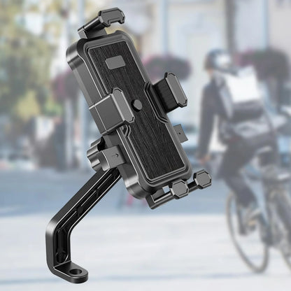 Universal fixed handlebar motorcycle phone holder