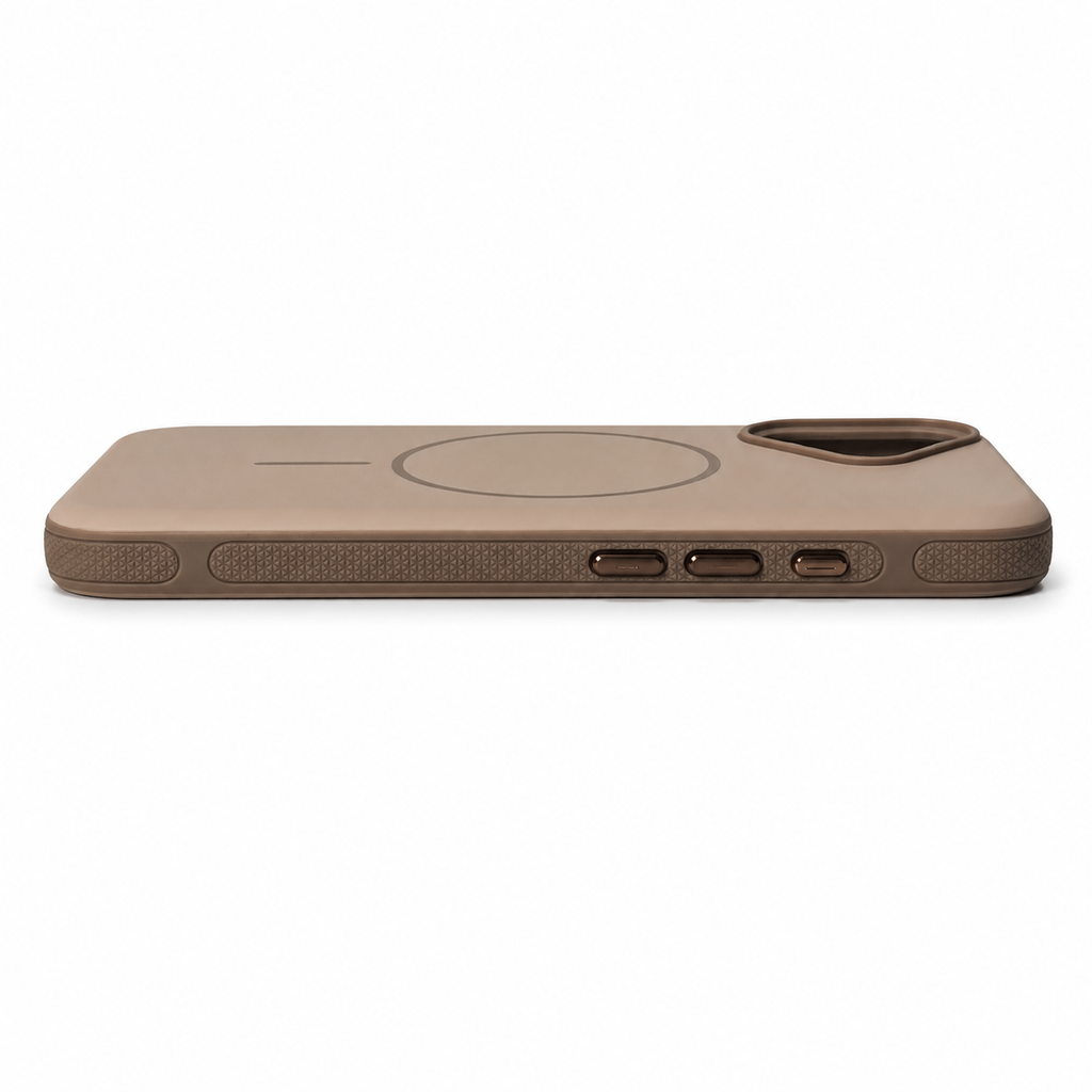 iPhone 17 Magnetic Matte Protective Case-Sand Gold