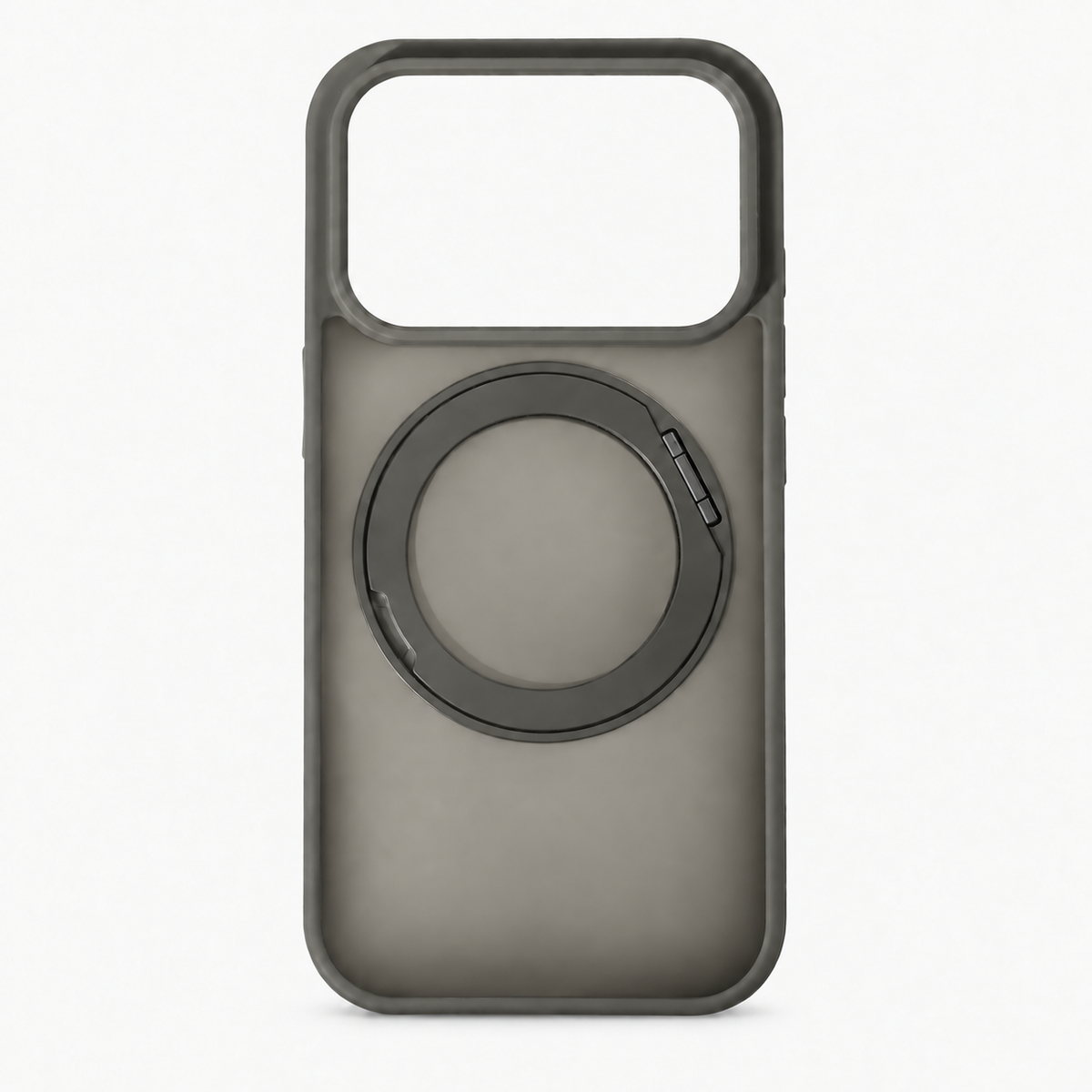 360 Degree Rotatable Ring Kickstand Case Grey