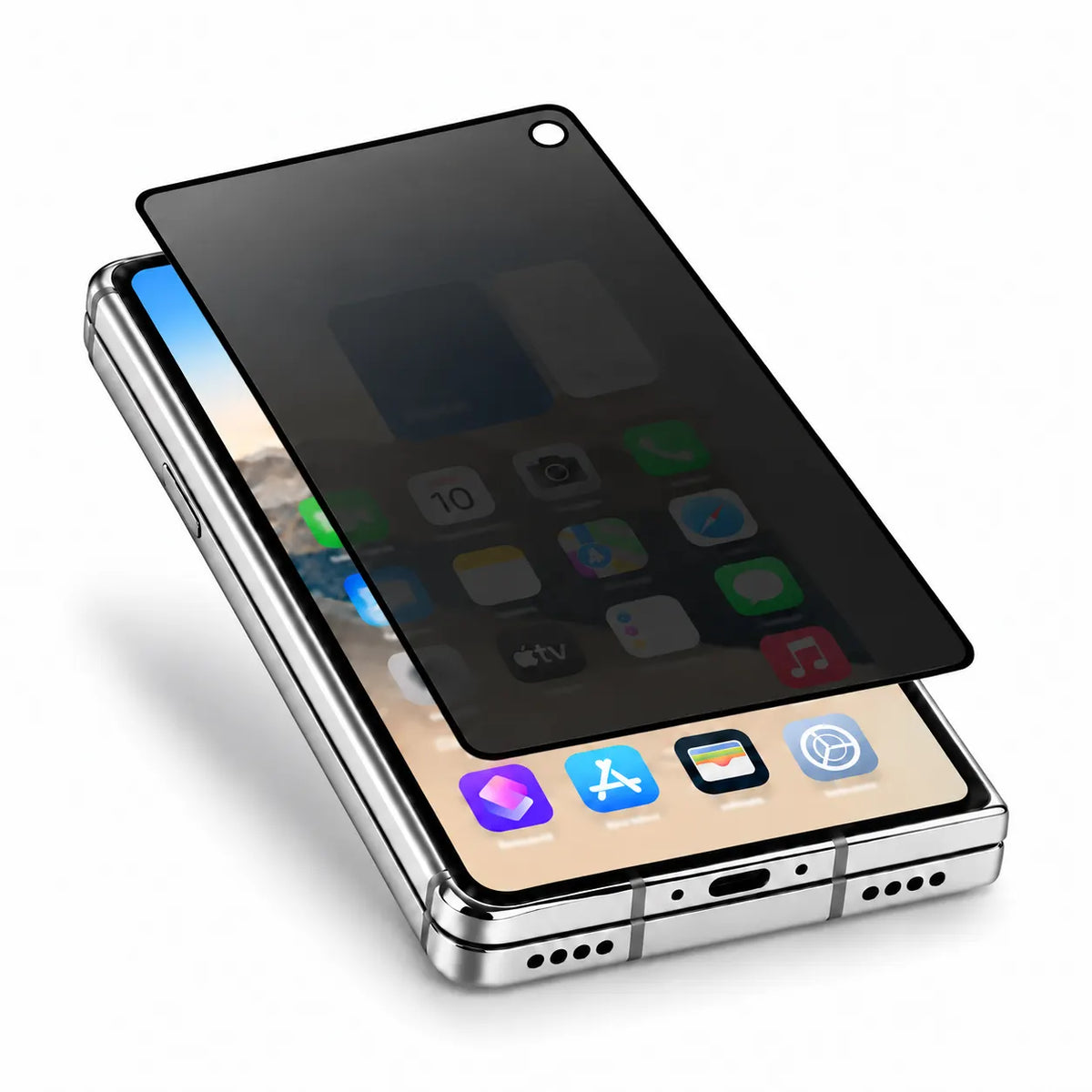 Privacy Full Glass Screen Protector-iPhone Duo