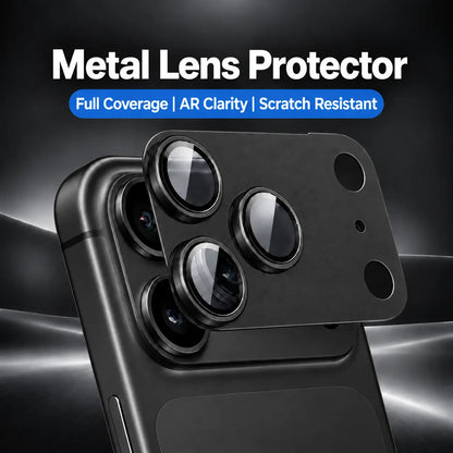 9D Full Camera Lens Metal Cover-Black