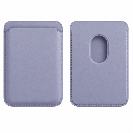 PU Leather Magsafe Card Wallet Purple