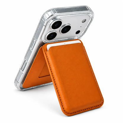 Foldable Magnetic Stand Card Wallet Gold
