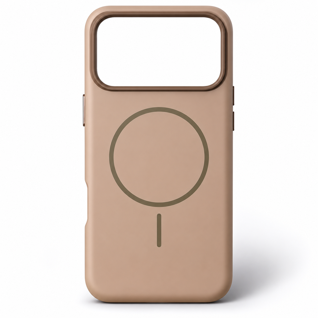 iPhone 17 Pro Max Magnetic Matte Protective Case-Sand Gold
