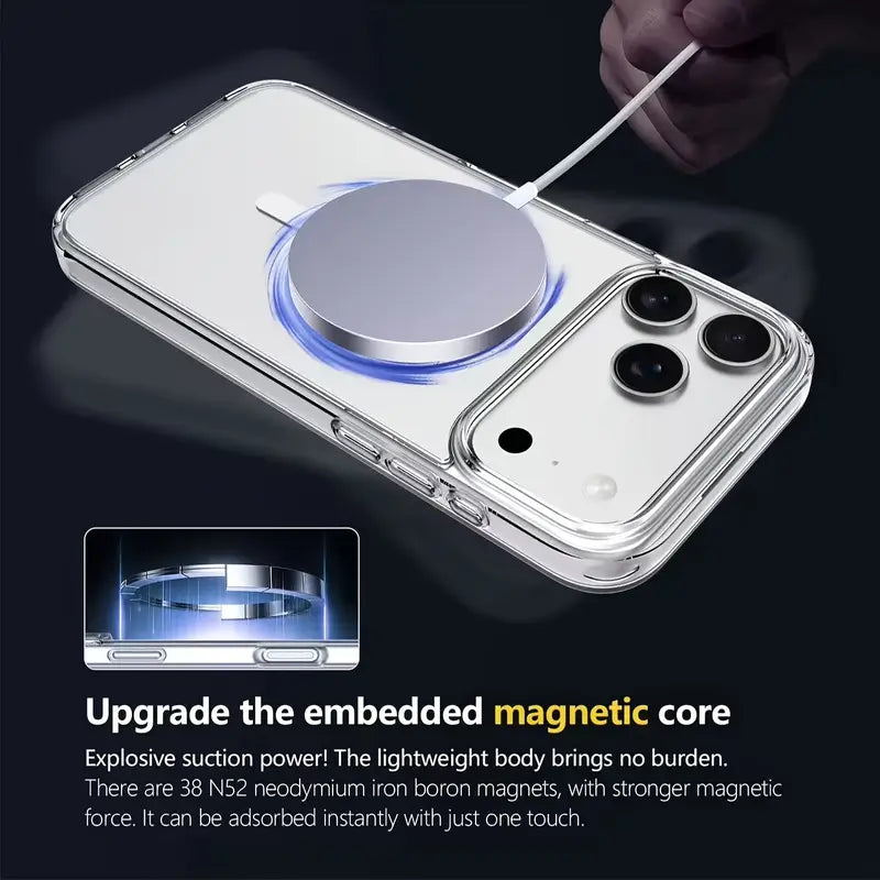 Nebula iPhone 13 / 14 / 15 / 16e / 17 / 17e / 17Pro / 17ProMax EvoClear MagSafe Case Clear