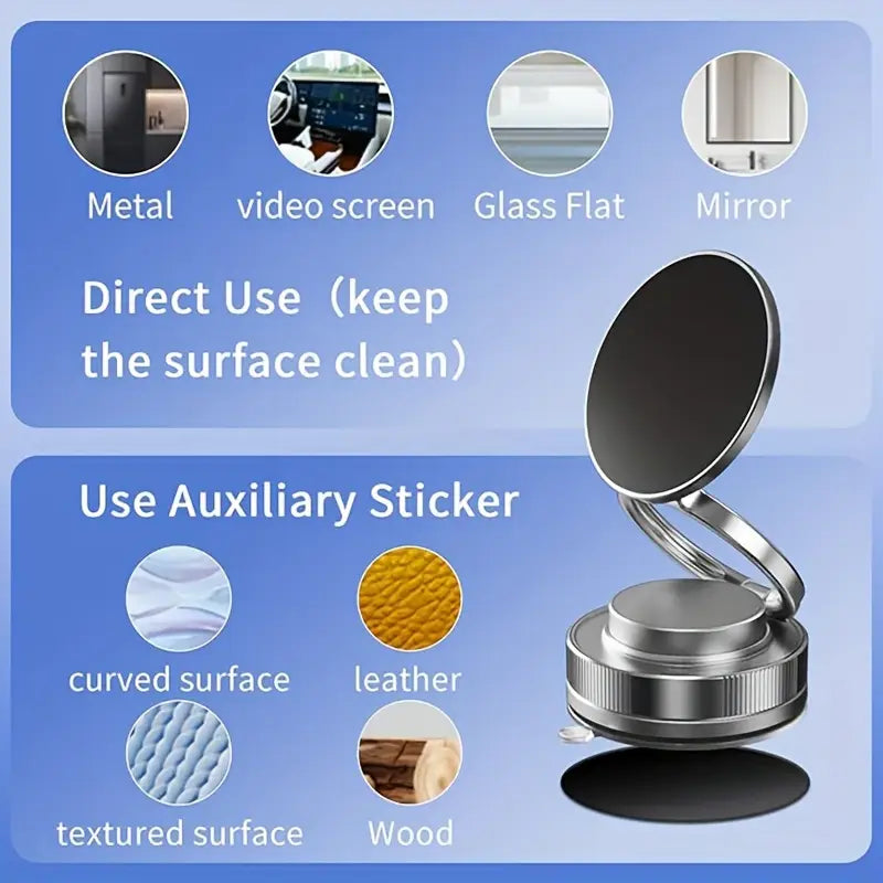 Magnetic Vacuum Suction Phone Holder