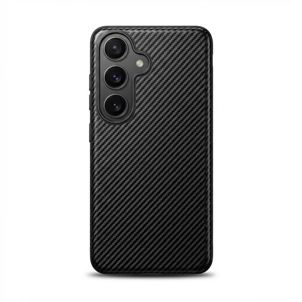 Samsung Galaxy S26 Carbon Fiber Texture Magsafe Case Black