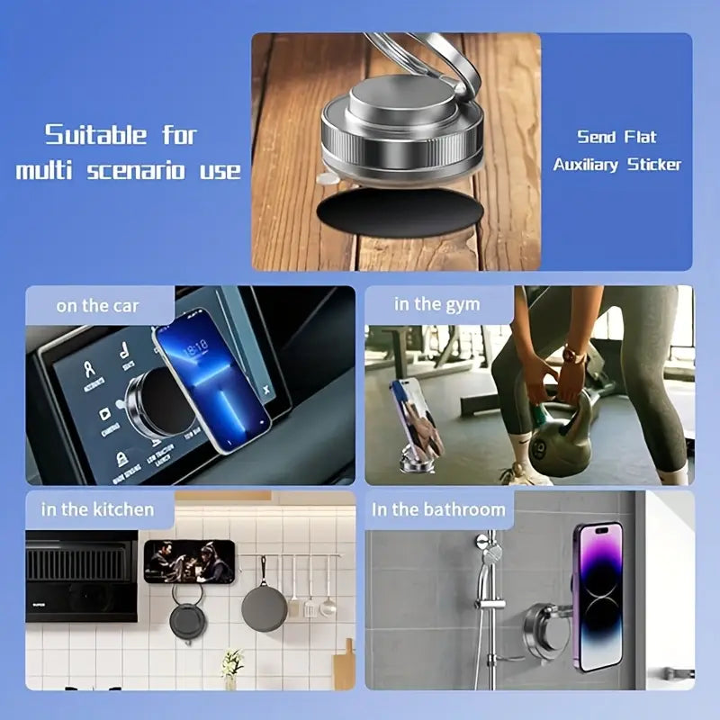 Magnetic Vacuum Suction Phone Holder
