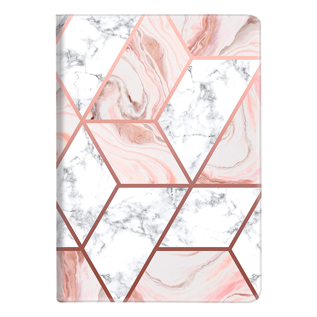 iPad 10th Generation 10.9 inch Smart iPad Case Pink Geometric Marble