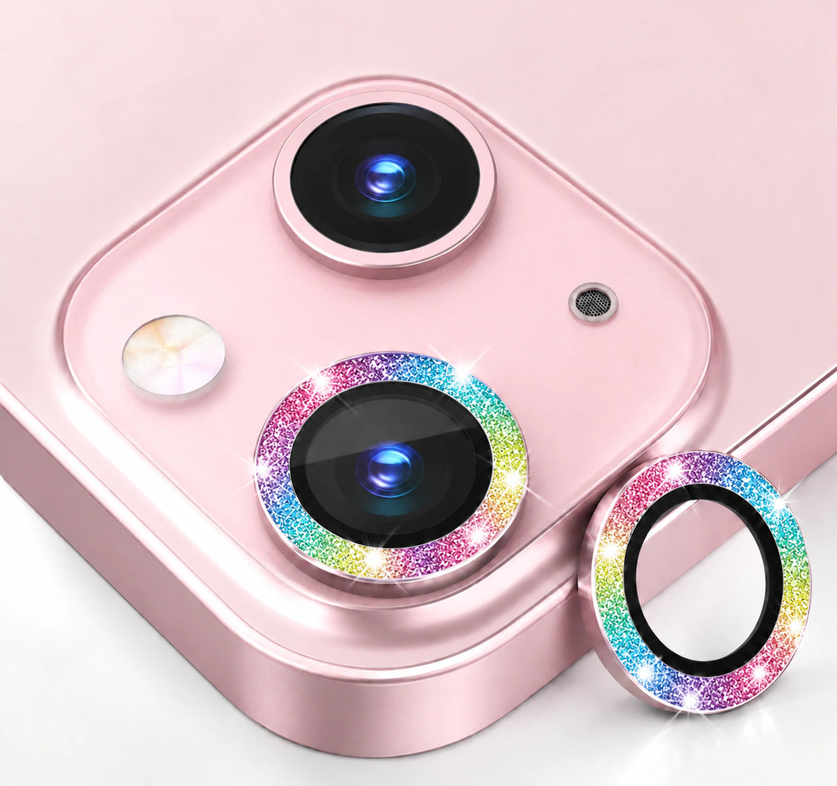 iPhone Camera Lens Protector Tempered Glass Diamond Colorful