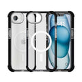 NEBULA iPhone 16/17e Clear Back Tough MagSafe Case Black