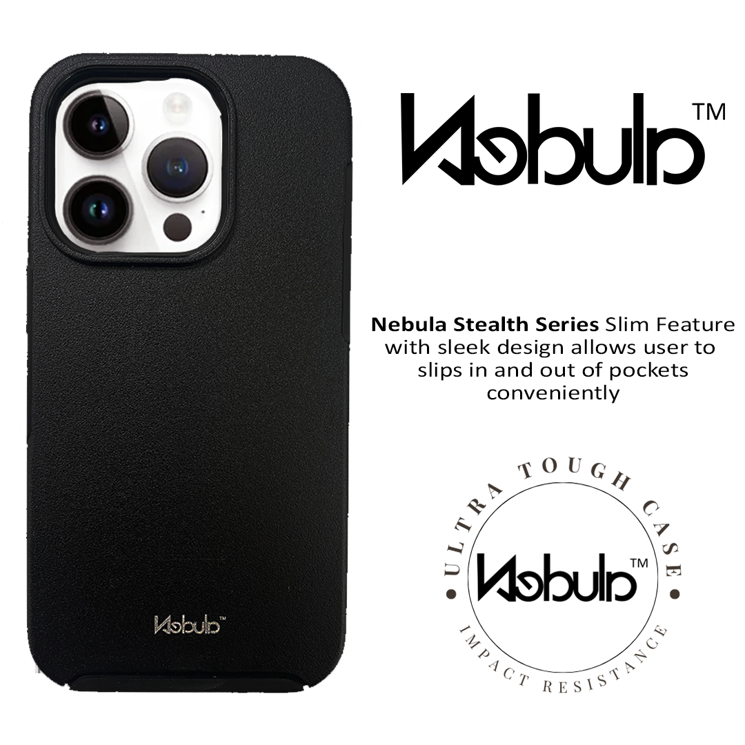 Nebula Stealth Series Ultra Slim Phone Case Black - iPhone Cases