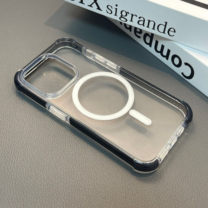 Nebula Clear Back Tough Case with MagSafe for iPhone – Black