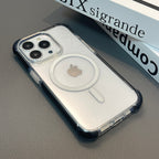 Nebula Clear Back Tough Case with MagSafe for iPhone – Black