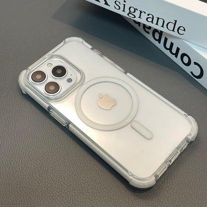 Nebula Clear Back Tough Case with MagSafe for iPhone – White