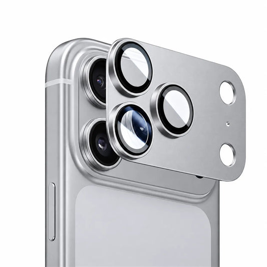 9D Full Camera Lens Metal Cover -Silver