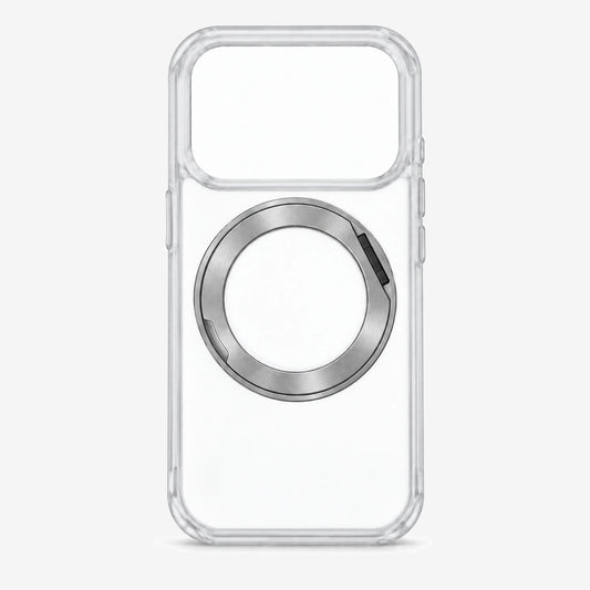 360 Degree Rotatable Ring Kickstand Case White